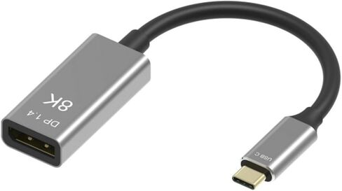 Portable USB C to DisplayPort 1.4 Cable 20cm, 8K@60Hz/ 4K@144Hz Adapter for Mac/for PC/for Android in Saudi Arabia