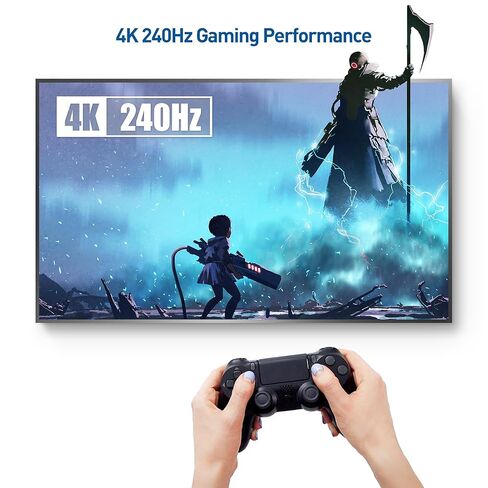 كابل Matters 4K DisplayPort إلى كابل DisplayPort وكابل DisplayPort 2.1 معتمد من VESA بطول 2 متر/6.6 قدم، يدعم 40 جيجابت في الثانية DP40 8K 60 هرتز، 4K 144 هرتز باللون الأسود in Saudi Arabia