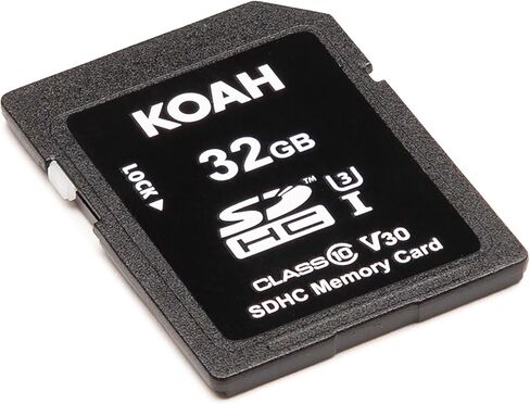 بطاقة ذاكرة Koah Ultimate سعة 32 جيجابايت SDHC فئة 10 U3 V30 UHS-I عالية السرعة (20 حزمة) مع حزمة قارئ بطاقات عالية السرعة in Saudi Arabia