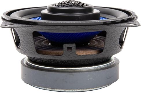 مكبرات صوت للسيارة Hifonics Colossus Classic HCC4CX مقاس 4 بوصات مع مكبرات صوت على شكل قبة من الألومنيوم ومعالجة طاقة RMS بقدرة 40 وات ومحيط من مطاط البوتيل - أسود/أزرق in Saudi Arabia