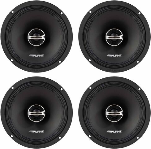Alpine DM-65-G مكبرات صوت محورية مقاس 6.5 بوصة ثنائية الاتجاه مع حزمة شبكية، 4 مكبرات صوت in Saudi Arabia