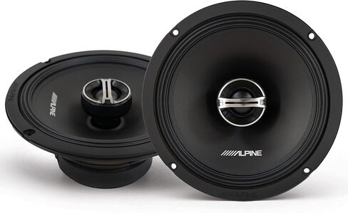 Alpine DM-65-G مكبرات صوت محورية مقاس 6.5 بوصة ثنائية الاتجاه مع حزمة شبكية، 4 مكبرات صوت in Saudi Arabia