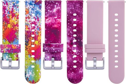 مجموعة من 5 أساور من Chofit متوافقة مع Verizon Gizmo Watch 3 Adventure 3 2 1/لساعة Gabb 3 3E 2 1، 20 مم أشرطة معصم ذات نمط ملون لساعة Gizmo/ساعة SyncUP in Saudi Arabia