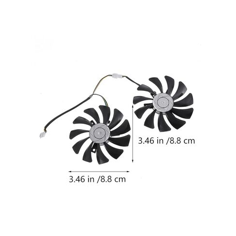 BESPORTBLE 1 Pair Plastic Graphics Card Cooling Fans Replacement for Gaming Gpu Video Cooler, Compatible with Msi Graphics Cards, Internal Computer Cooling Components in Kuwait