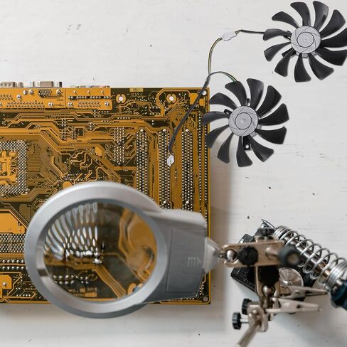 BESPORTBLE 1 Pair Plastic Graphics Card Cooling Fans Replacement for Gaming Gpu Video Cooler, Compatible with Msi Graphics Cards, Internal Computer Cooling Components in Kuwait