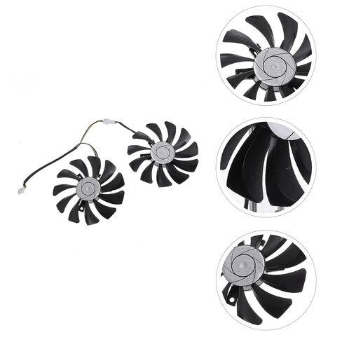 BESPORTBLE 1 Pair Plastic Graphics Card Cooling Fans Replacement for Gaming Gpu Video Cooler, Compatible with Msi Graphics Cards, Internal Computer Cooling Components in Kuwait