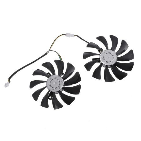 Uonlytech Graphics Card Cooling Fan Pair, Plastic Video Cooler Fan Replacement for Gaming Gpus, Internal PC Component Cooling Accessory in Saudi Arabia