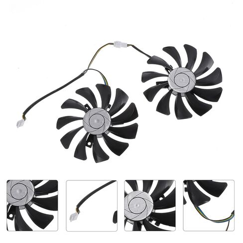 Uonlytech Graphics Card Cooling Fan Pair, Plastic Video Cooler Fan Replacement for Gaming Gpus, Internal PC Component Cooling Accessory in Saudi Arabia