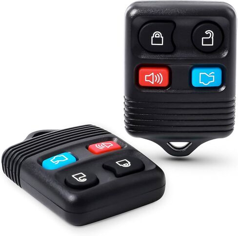2pc استبدال الإدخال غير مفتاح المفتاح البعيد FOB FOB Transmitter For Ford 1998-2016 F-150 F-250 F-350 ، Mazda ، Mercury ، Lincoln-3 Button in Saudi Arabia