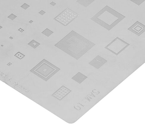 قالب Eujgoov Reballing Stencil من الفولاذ المقاوم للصدأ سريع Reballing للهواتف المحمولة المتوافقة مع سلسلة S10 وS10+ وNOTE10 in Kuwait