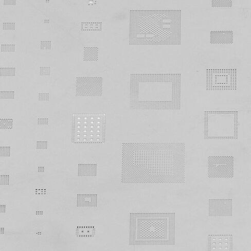 قالب Eujgoov Reballing Stencil من الفولاذ المقاوم للصدأ سريع Reballing للهواتف المحمولة المتوافقة مع سلسلة S10 وS10+ وNOTE10 in Kuwait
