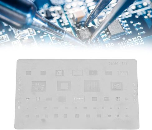 قالب Eujgoov Reballing Stencil من الفولاذ المقاوم للصدأ سريع Reballing للهواتف المحمولة المتوافقة مع سلسلة S10 وS10+ وNOTE10 in Kuwait