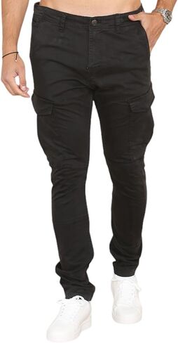 Soroor Cargo Pants for Men, Slim Fit Tapered Mens Cargo Pants, Tactical Pant for Men Work & Utility | Stretch Sateen Cotton in Kuwait