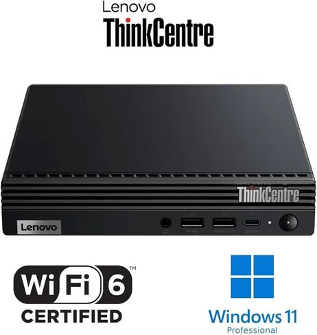 كمبيوتر Lenovo ThinkCentre M70q Gen 4 MFF Tiny 1L Mini PC Business Desktop، الجيل الثالث عشر Intel 10-Core i5-13400T (Beat i7-12700T)، ذاكرة الوصول العشوائي DDR4 سعة 8 جيجابايت، 512 جيجابايت PCIe SSD، WiFi 6، RJ45، Windows 11 Pro، Vent-HEA in Kuwait