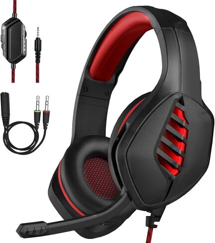 targeal Gaming Headset with Microphone - for PC, PS4, PS5, Switch, Xbox One, Xbox Series X|S - 3.5mm Jack Gamer Headphone with Noise Canceling Mic - Camo in Saudi Arabia