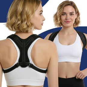 Posture Corrector for Men and Women, UltraSupport+ Comfortable Upper and Back Brace, Pain Relief from Bad Posture for Slumping Shoulders, Hunching, Shoulder Pain Neck. Adjustable Back Straightener. in Saudi Arabia