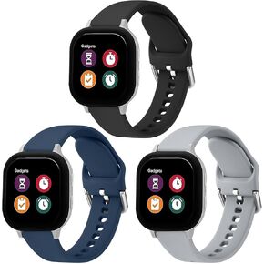 3 Pack Bands for Gabb Watch 3e 3 2 1/Gizmo Watch 3 2 1, Cosmo JrTrack 4/3/2 SE/2/JrTrack Band, 20mm Silicone Waterproof Wrist Strap in Saudi Arabia
