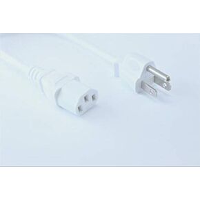 OMNIHIL [UL Listed] White 8 Feet Long AC Power Cord Compatible with Epson Powerlite Home Cinema 3700 in Saudi Arabia