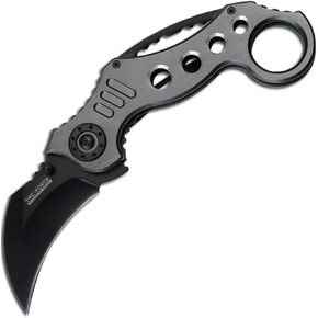 Tac- Force Karambit Assisted Opening Knife w Belt Clip (Grey) (Grey) in Saudi Arabia