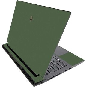 MightySkins Skin for Alienware M17 R3 (2020) & M17 R4 (2021) - Solid Olive | Protective Viny wrap | Easy to Apply and Change Style | Made in The USA (ALWM17R320-Solid Olive) in Saudi Arabia