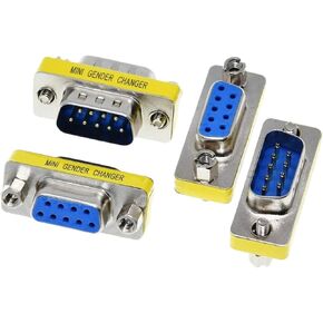 جديد 2026 DB9 9Pin ذكر إلى ذكر/أنثى إلى أنثى/ذكر إلى أنثى مبدل صغير محول RS232 قابس تسلسلي Com C0innector in Kuwait
