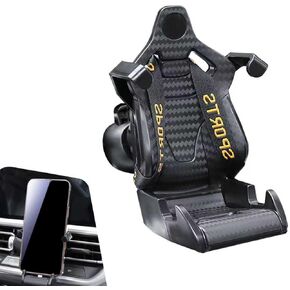 Racing Seat Style Cellphone Holder, Car Vent Mobile Phone Bracket, 360° Rotation Car Phone Holder, Universal for Most Cars (Red) in Kuwait