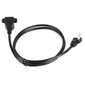 كابل إيثرنت محمي RJ45 CAT5e بطول 1 متر، طلاء PVC، نقل بيانات ثابت لأجهزة التوجيه وأجهزة الكمبيوتر والطابعات in Kuwait