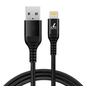 (2 حزمة - 3.3 قدم) شاحن آيفون، كابل USB لايتنينج، شحن سريع 3A ومزامنة البيانات، نايلون مضفر، معتمد من MFI، أسود، متوافق مع Iphone 14/13/12/11 promax/xs max/xr/xs/x/8/7/plus in Kuwait