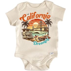 Travel United States California Dreamin - Baby Boy Girl Clothes Bodysuit Funny Cute in Saudi Arabia