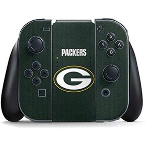 ملصق Skinit المخصص للألعاب متوافق مع وحدة تحكم Nintendo Switch Joy Con - تصميم جيرسي لفريق Green Bay Packers المرخص رسميًا من NFL in Kuwait