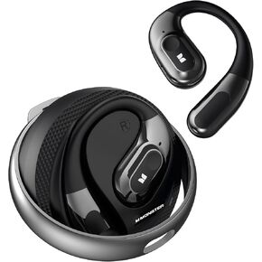 Monster AI Translation Earbuds AC330, 3-in-1 Translator Earbuds Bluetooth 5.4, Wireless Open Ear Headphones with 115 Languages Real-Time Translation, Stylish Rotating Case with Lanyard, Black in Kuwait