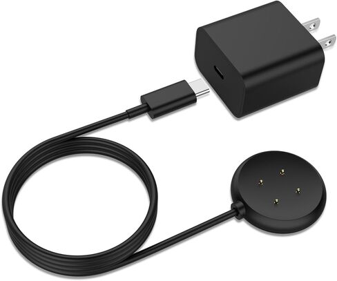 شاحن حائط سريع USB C لساعة Google Pixel 3 / شاحن Pixel Watch 2، حامل كابل شحن مغناطيسي بديل لساعة Pixel 2/3 (أبيض) in Kuwait
