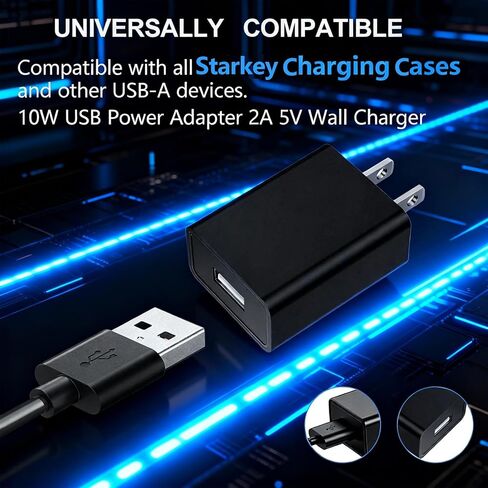 Wall Charging Power Adapter for Starkey Hearing Aids - Compatible with Premium, Standard & StarLink 2.0 Chargers | 5V 2A Power Adapter in Saudi Arabia