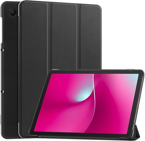 حافظة Revvl Tab 2 2025، غطاء حماية نحيف ذو هيكل صلب مع خاصية النوم التلقائي لجهاز Tmobile Revvl Tab 2 اللوحية مقاس 10.1 بوصة (أسود) in Kuwait