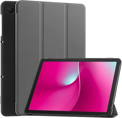 حافظة Revvl Tab 2 2025، غطاء حماية نحيف ذو هيكل صلب مع خاصية النوم التلقائي لجهاز Tmobile Revvl Tab 2 اللوحية مقاس 10.1 بوصة (أسود) in Kuwait
