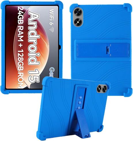 حافظة لجهاز Frameflow P10_A Tablet، غطاء حامل قابل للتعديل من السيليكون الناعم المناسب للأطفال لأجهزة SHARECLOUD P10_T مقاس 10.1 بوصة (أسود) in Saudi Arabia
