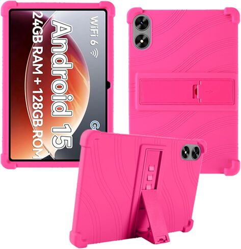 حافظة لجهاز Frameflow P10_A Tablet، غطاء حامل قابل للتعديل من السيليكون الناعم المناسب للأطفال لأجهزة SHARECLOUD P10_T مقاس 10.1 بوصة (أسود) in Saudi Arabia