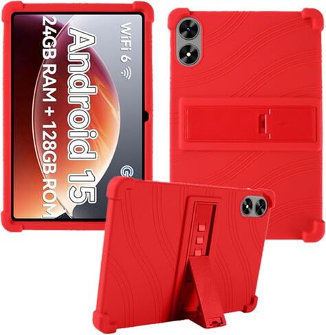 حافظة لجهاز Frameflow P10_A Tablet، غطاء حامل قابل للتعديل من السيليكون الناعم المناسب للأطفال لأجهزة SHARECLOUD P10_T مقاس 10.1 بوصة (أسود) in Saudi Arabia