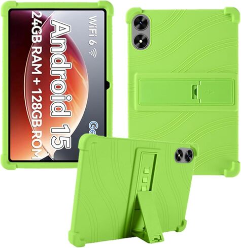 حافظة لجهاز Frameflow P10_A Tablet، غطاء حامل قابل للتعديل من السيليكون الناعم المناسب للأطفال لأجهزة SHARECLOUD P10_T مقاس 10.1 بوصة (أسود) in Saudi Arabia