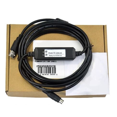 TX-USB-AW Applicable PLC Debugging Cable Programming Cable Download Data Cable Communication Transmission Cable Support WIN7/XP/VISTA/WIN8/WIN10 Dual chip Design Industrial Grade 3 Meter in Saudi Arabia