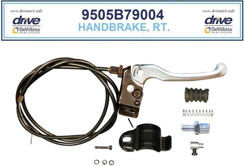 Replacement Parts for Drive 790 Knee Walkers - All Parts Sold Separately - 3a. Right Brake Assembly for Serial # 5B in Saudi Arabia