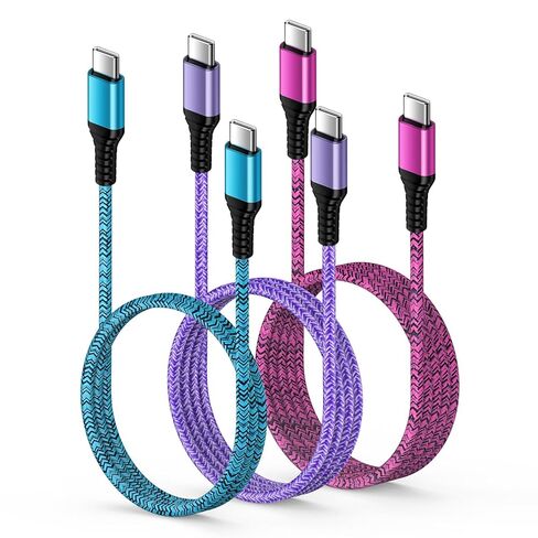 Car Charger for iPhone 17 Pro Max Charger Cord, 3/6/10FT USB C to USB C Cable 3.1A Fast Charging Cable for iPhone 17 17Pro Air 16 15Pro Max 16/15 Plus 15 Pro Max 16e Samsung S25 S24 A17 Android Phone in Saudi Arabia