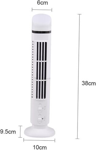 Kisangel Mini USB Desk Cooling Fan with Night Light, Quiet Multi-function Portable Fan for Home Office, White USB Gadget Summer Accessory without Battery in Saudi Arabia