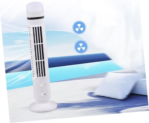 Kisangel Mini USB Desk Cooling Fan with Night Light, Quiet Multi-function Portable Fan for Home Office, White USB Gadget Summer Accessory without Battery in Saudi Arabia