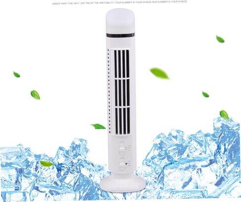 Kisangel Mini USB Desk Cooling Fan with Night Light, Quiet Multi-function Portable Fan for Home Office, White USB Gadget Summer Accessory without Battery in Saudi Arabia