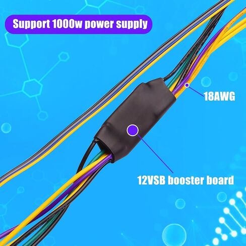 ATX 24-Pin إلى ATX 6-Pin + كابل محول الطاقة HP 2.54mm 6P-4PIN متوافق مع محطات عمل HP Z220/Z230 18E4 وEliteDesk 800 G1 (SFF/MT/TWR) ProDesk 600 G1 4000/6005/8300 13 بوصة/33 سم in Kuwait