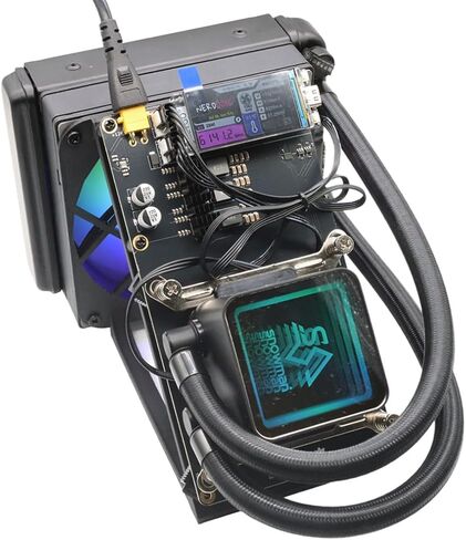 NerdQaxe++ Hydro Rev 6.1 6TH/s ترقية Rev 6.1 Bitcoin Miner، 100W 16.5J/TH استهلاك منخفض للطاقة، 2.4G WiFi وتشغيل صامت - عامل تعدين تشفير مفتوح المصدر لـ BTC in Saudi Arabia