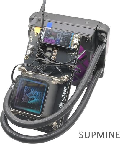 NerdQaxe++ Hydro Rev 6.1 6TH/s ترقية Rev 6.1 Bitcoin Miner، 100W 16.5J/TH استهلاك منخفض للطاقة، 2.4G WiFi وتشغيل صامت - عامل تعدين تشفير مفتوح المصدر لـ BTC in Saudi Arabia