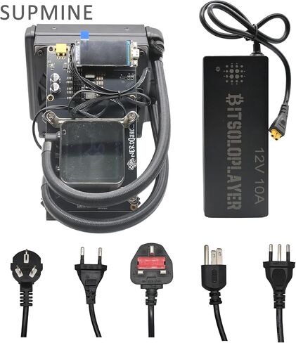 NerdQaxe++ Hydro Rev 6.1 6TH/s ترقية Rev 6.1 Bitcoin Miner، 100W 16.5J/TH استهلاك منخفض للطاقة، 2.4G WiFi وتشغيل صامت - عامل تعدين تشفير مفتوح المصدر لـ BTC in Saudi Arabia