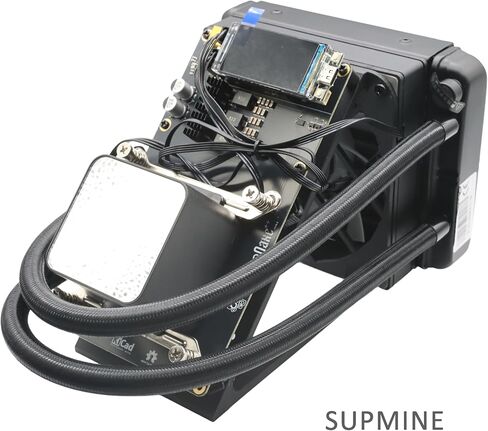 NerdQaxe++ Hydro Rev 6.1 6TH/s ترقية Rev 6.1 Bitcoin Miner، 100W 16.5J/TH استهلاك منخفض للطاقة، 2.4G WiFi وتشغيل صامت - عامل تعدين تشفير مفتوح المصدر لـ BTC in Saudi Arabia